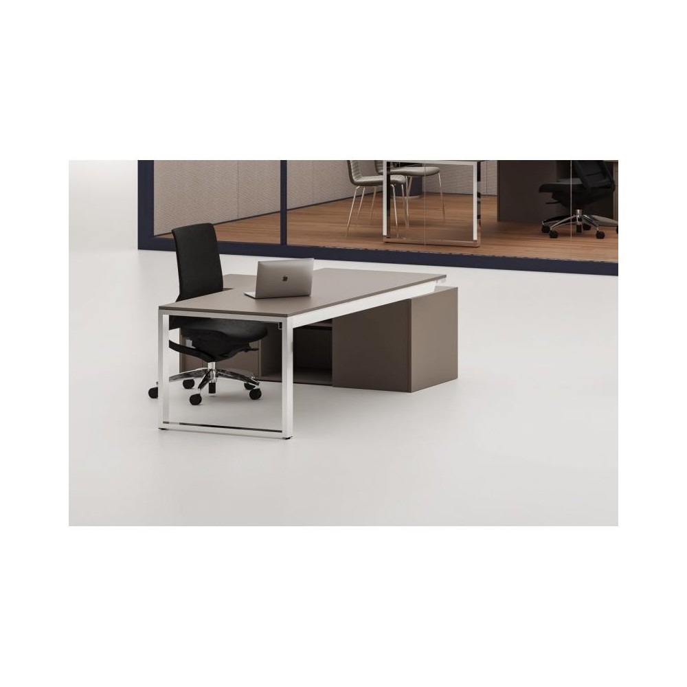 Escritorio de oficina modular de melamina