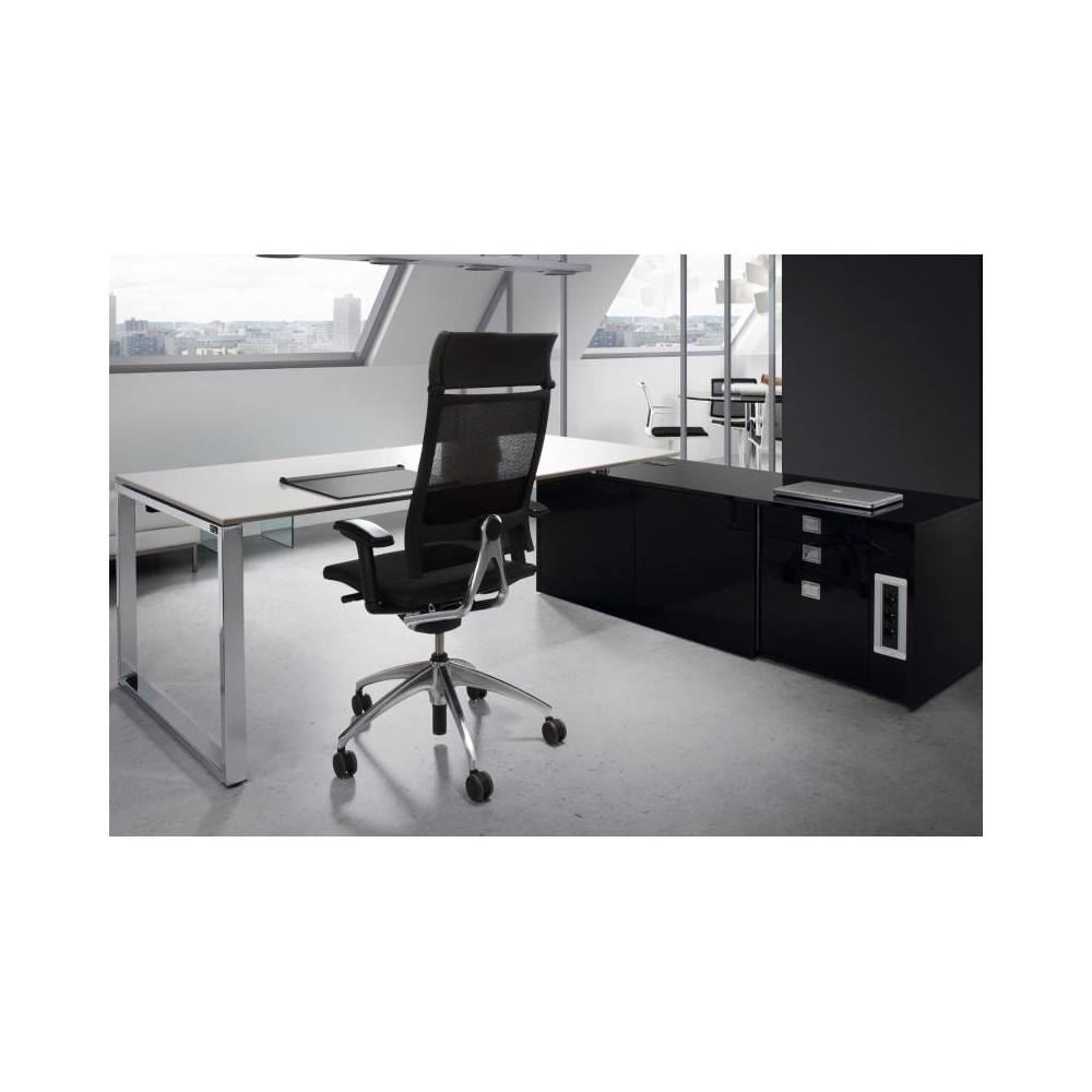 Escritorio de oficina modular de melamina