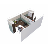 Estacion de trabajo de escritorio de oficina modular