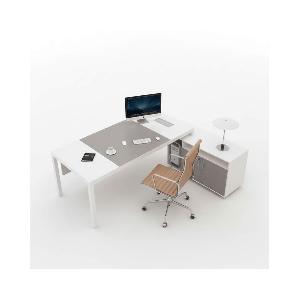 Escritorio moderno de muebles de oficina Escritorio de oficina ejecutivo en forma de L