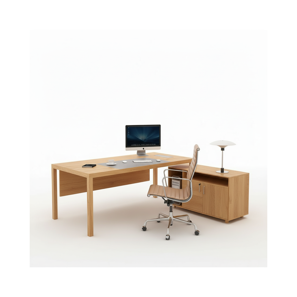 Escritorio moderno de muebles de oficina Escritorio de oficina ejecutivo en forma de L