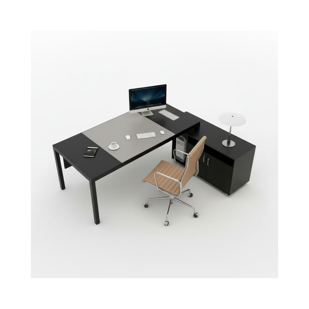 Escritorio moderno de muebles de oficina Escritorio de oficina ejecutivo en forma de L