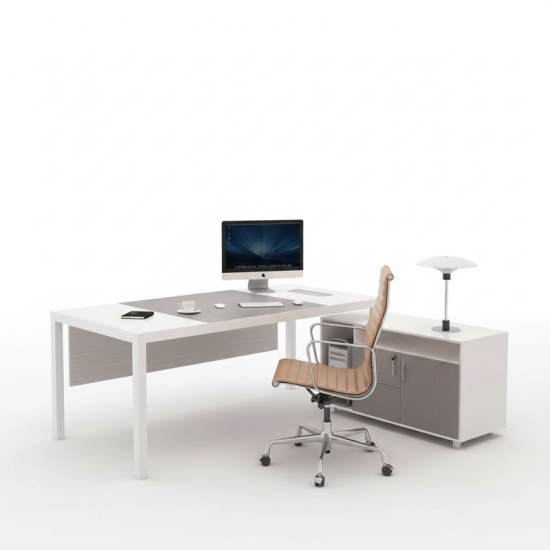 Escritorio moderno de muebles de oficina Escritorio de oficina ejecutivo en forma de L