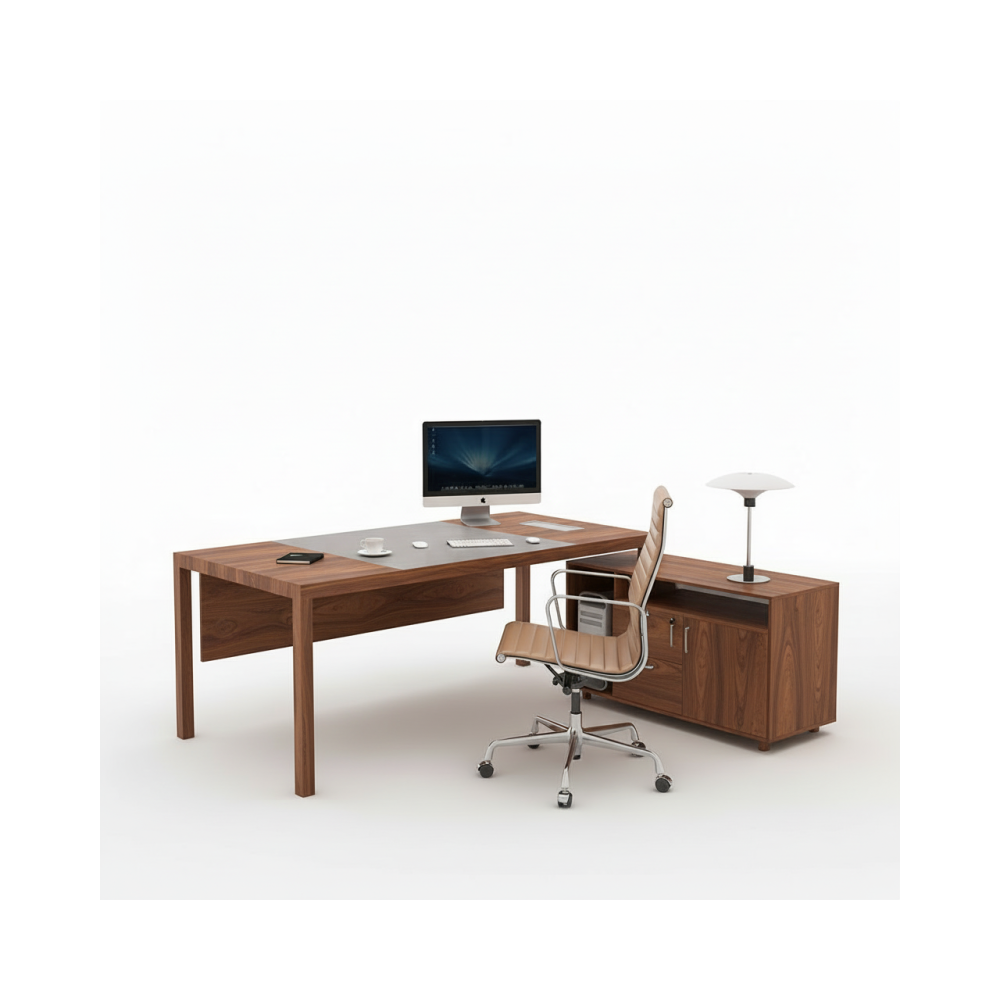 Escritorio moderno de muebles de oficina Escritorio de oficina ejecutivo en forma de L