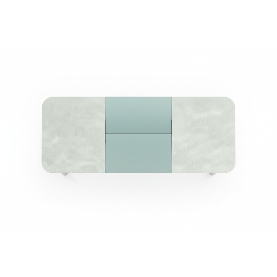 Escritorio de oficina ejecutivo rectangular de cuero
