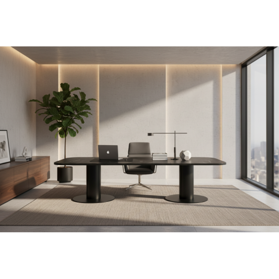 Escritorio de oficina / mesa de reunión de mármol