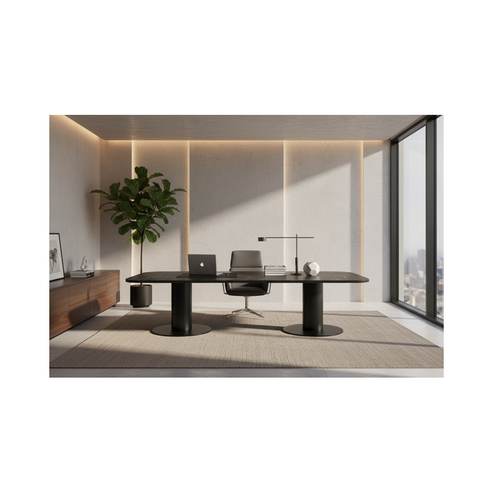 Escritorio de oficina / mesa de reunión de mármol