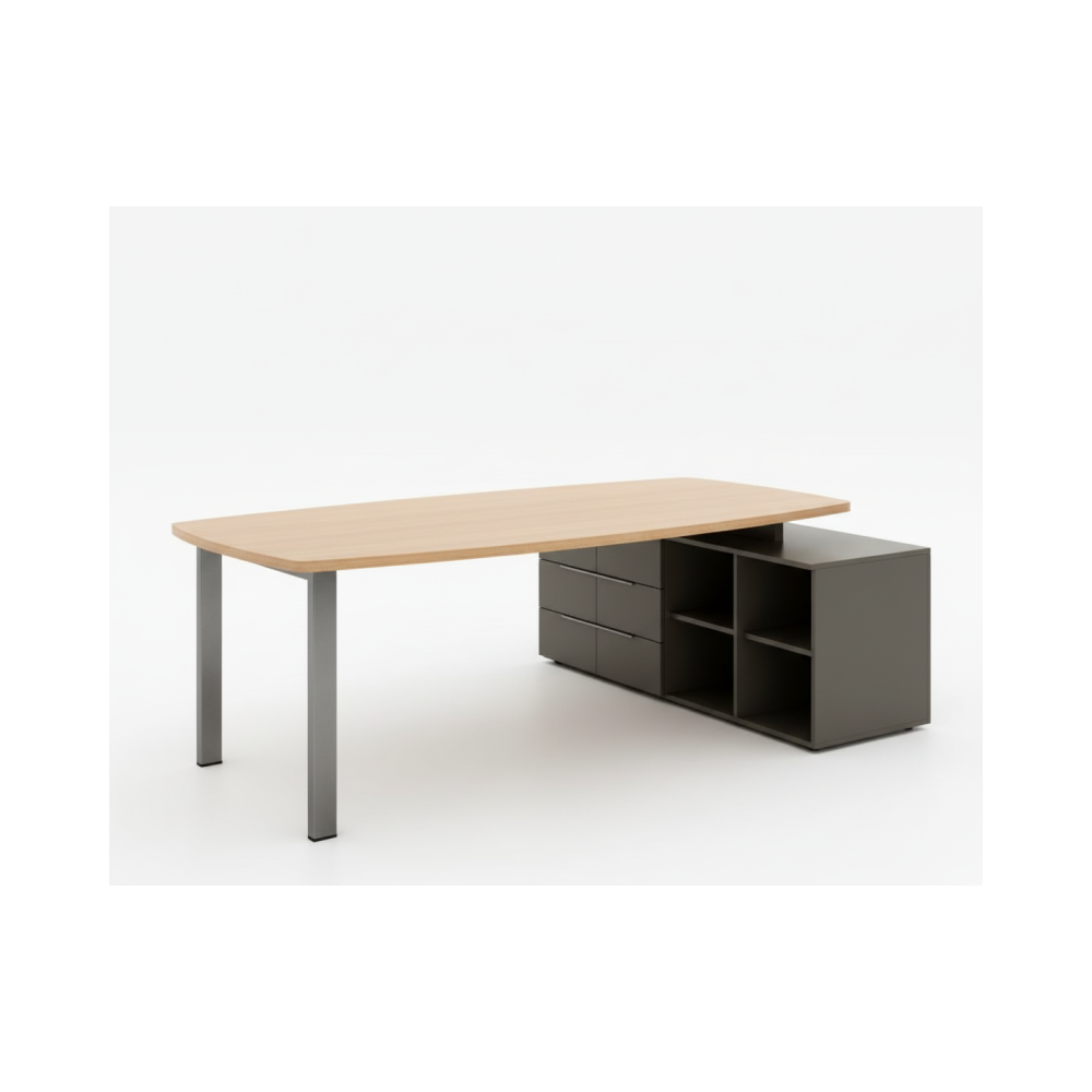 Escritorio de oficina de madera