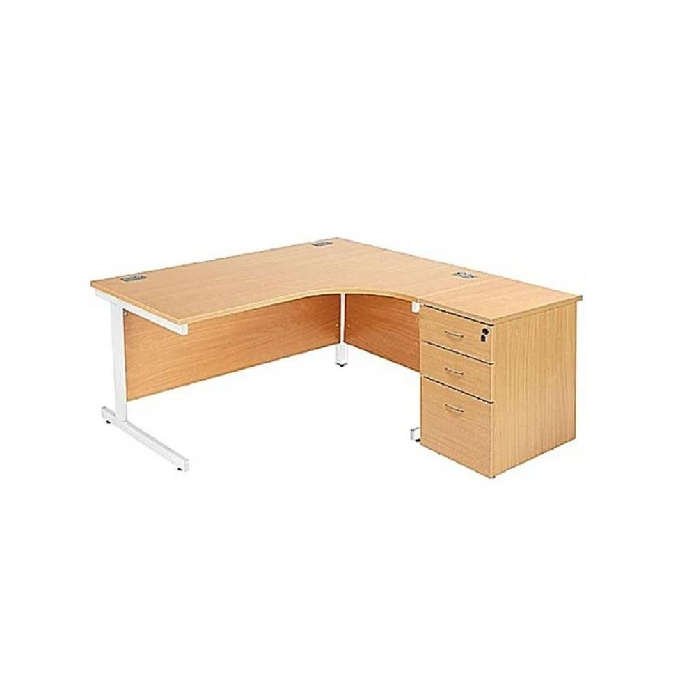 Escritorios ergonómicos Commerce II con escritorio de pedestal alto