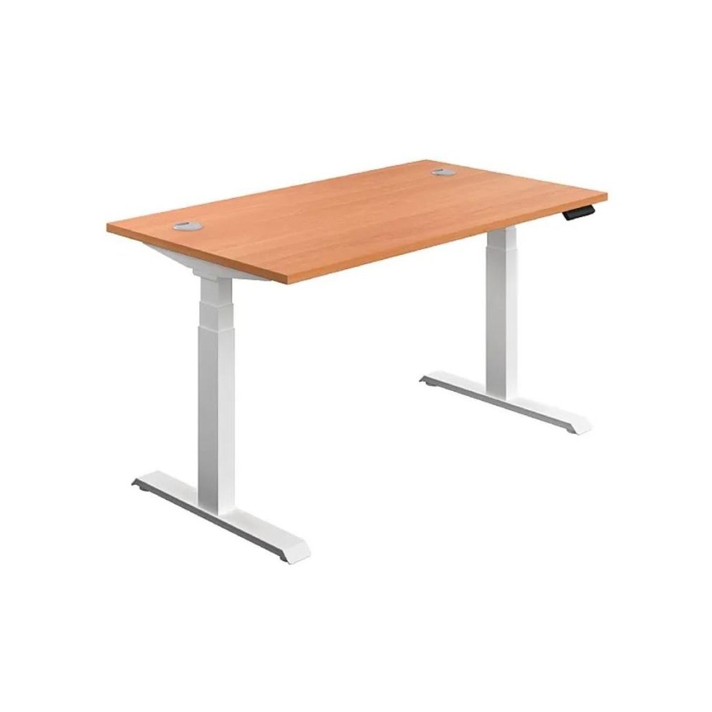 Escritorios de oficina rectangulares de lujo Commerce II con pedestal fijo