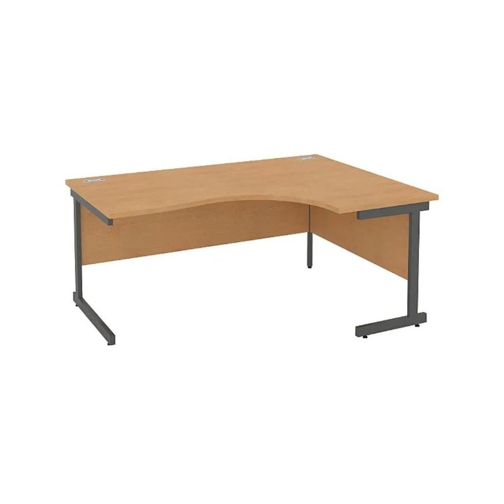 Escritorios de oficina rectangulares de lujo Commerce II con pedestal fijo