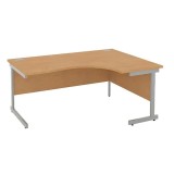 Escritorios de oficina rectangulares de lujo Commerce II con pedestal fijo
