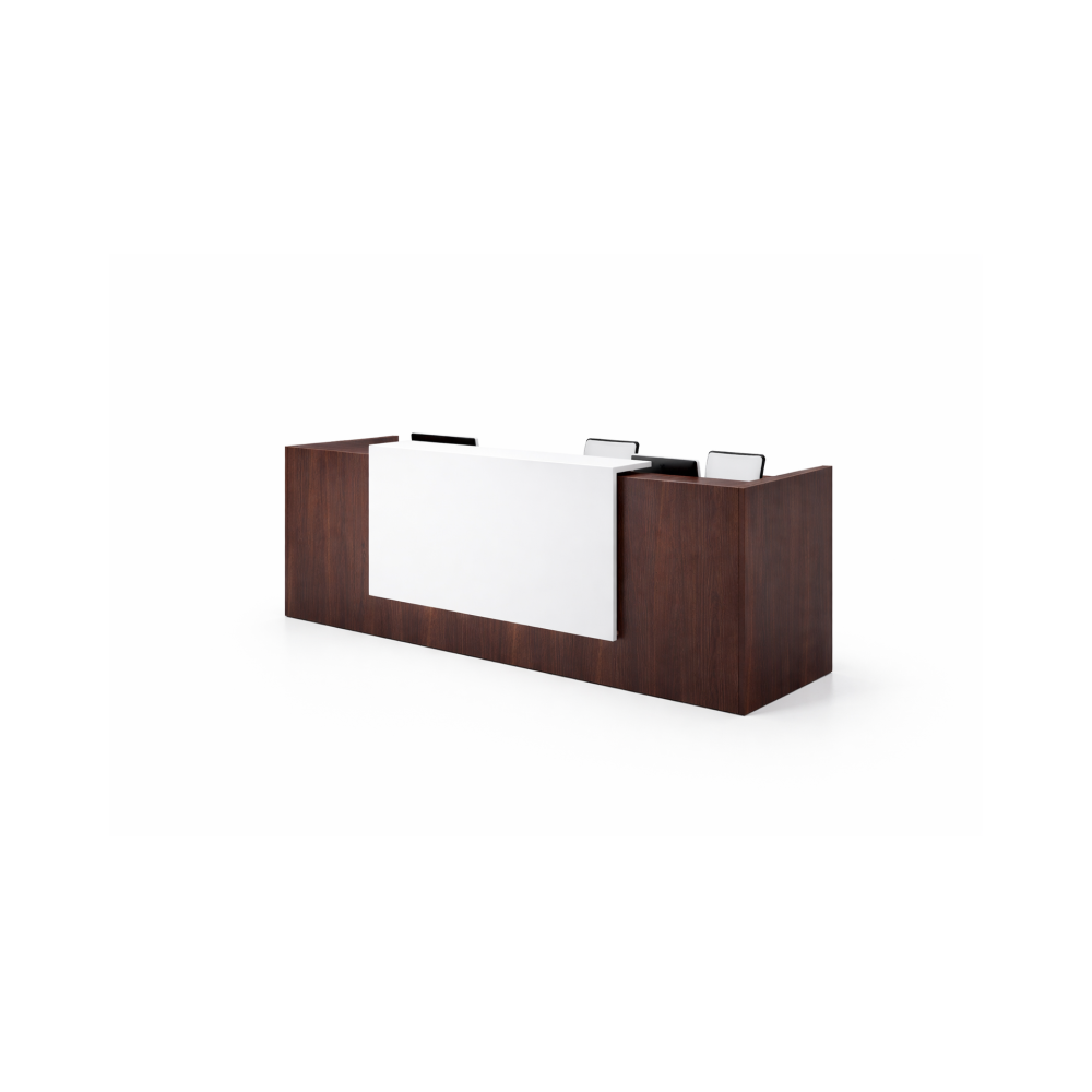 Recepción para oficina White Brown