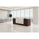Recepción para oficina White Brown
