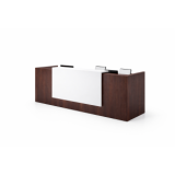 Recepción para oficina White Brown