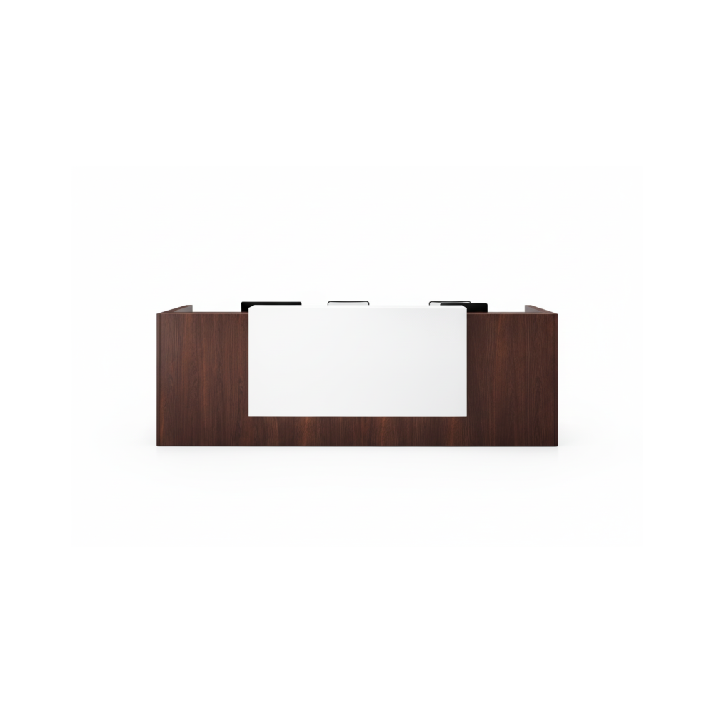Recepción para oficina White Brown