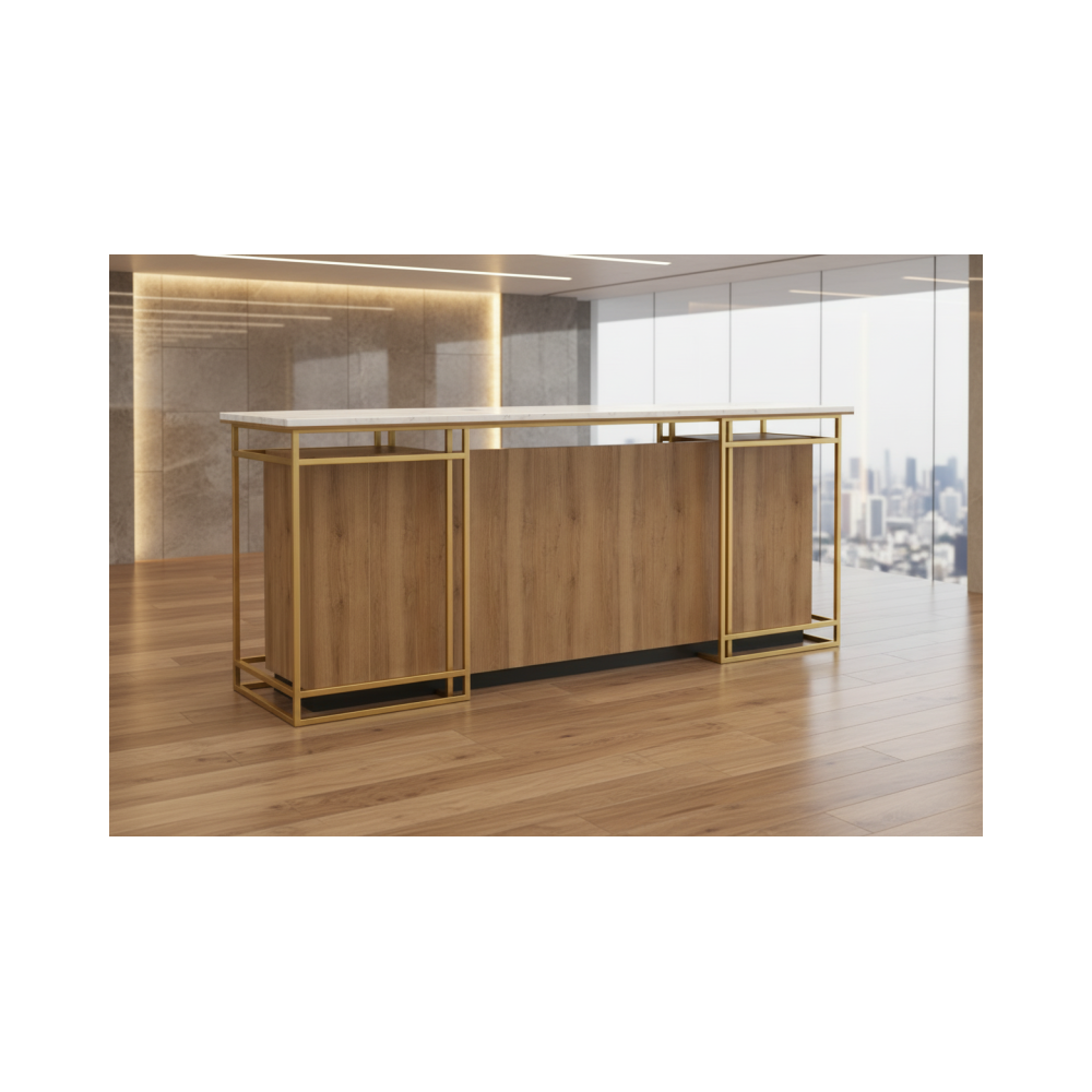 Mostrador de recepción ORO