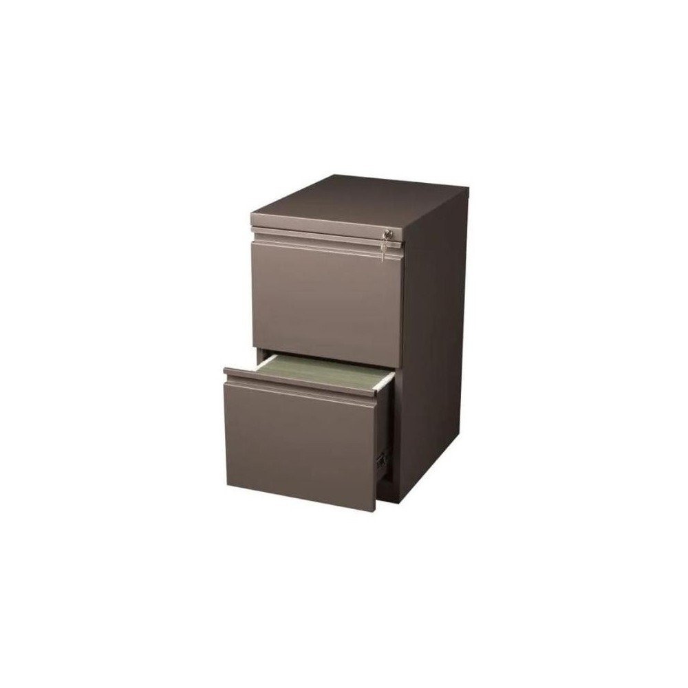 Hirsh 20" D Commercial Mobile Pedestal archivador de 2 cajones, tono medio