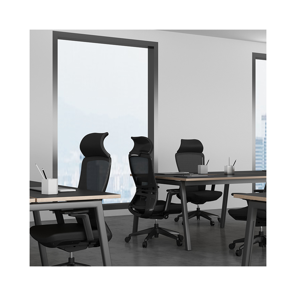 Silla de oficina ergonómica de malla