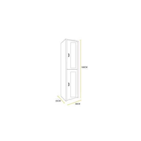 Locker métalico 2 puertas