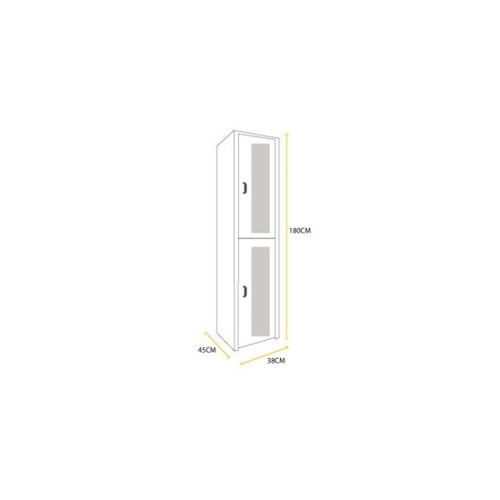 Locker Ventilado 2 puertas