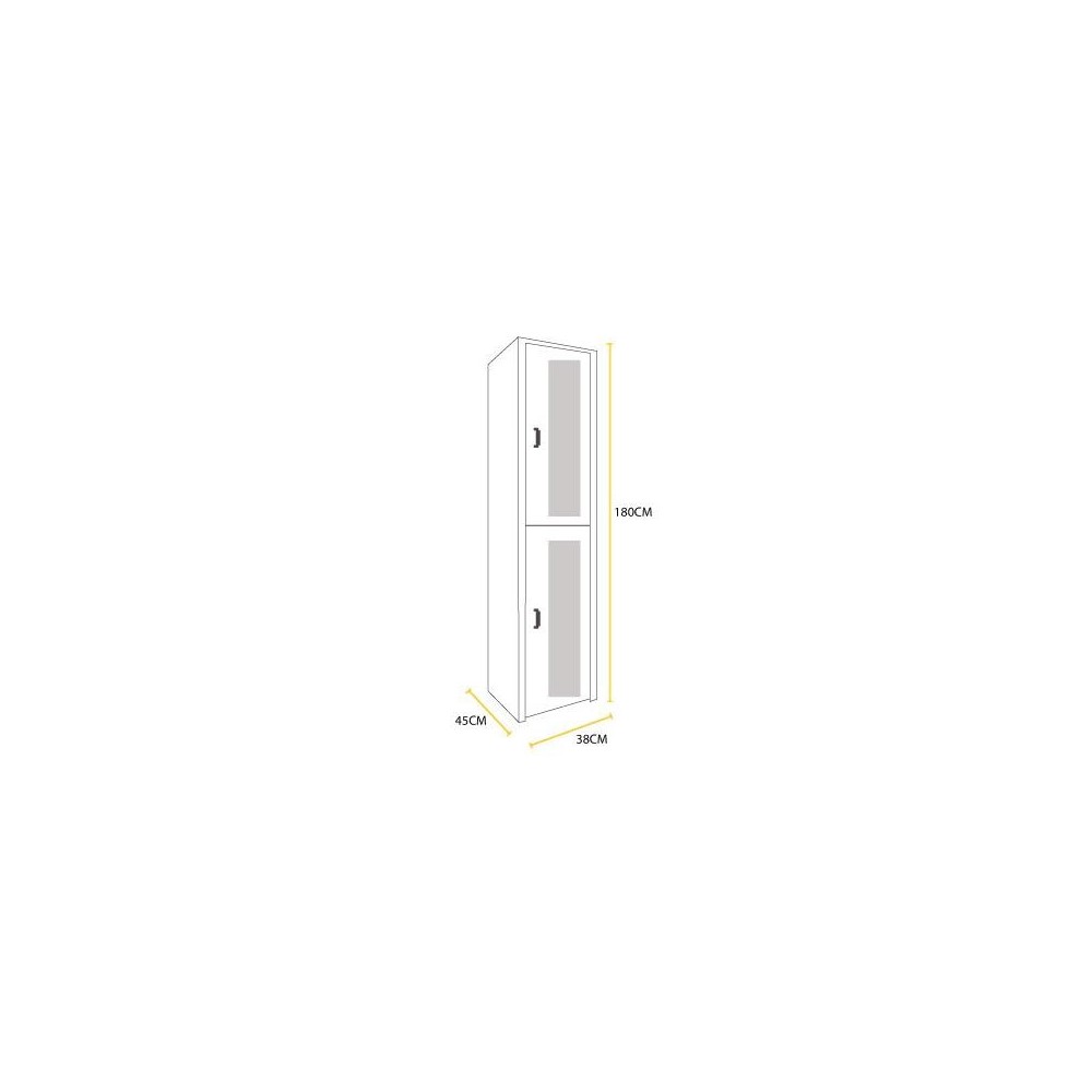 Locker Ventilado 2 puertas