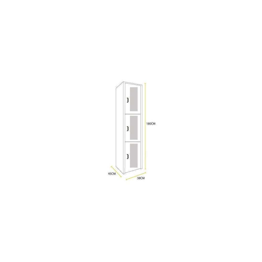 Locker Ventilado 3 puertas