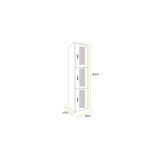 Locker Ventilado 3 puertas