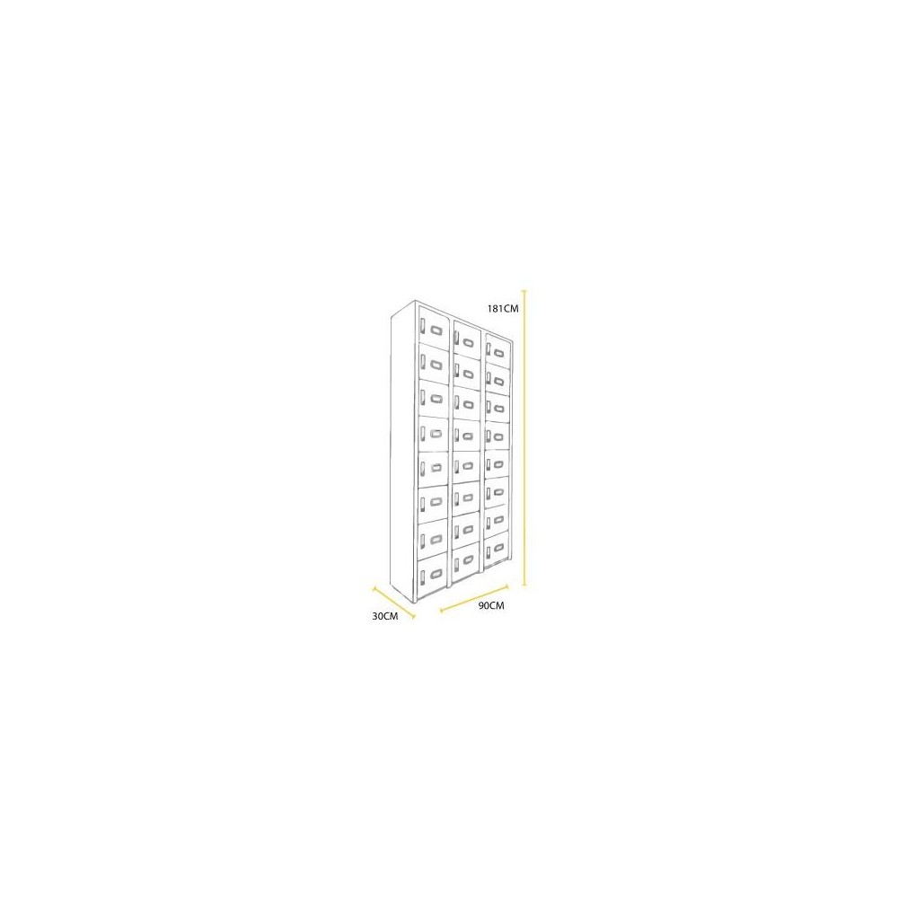 Locker Metálico para celulares 24 Puertas