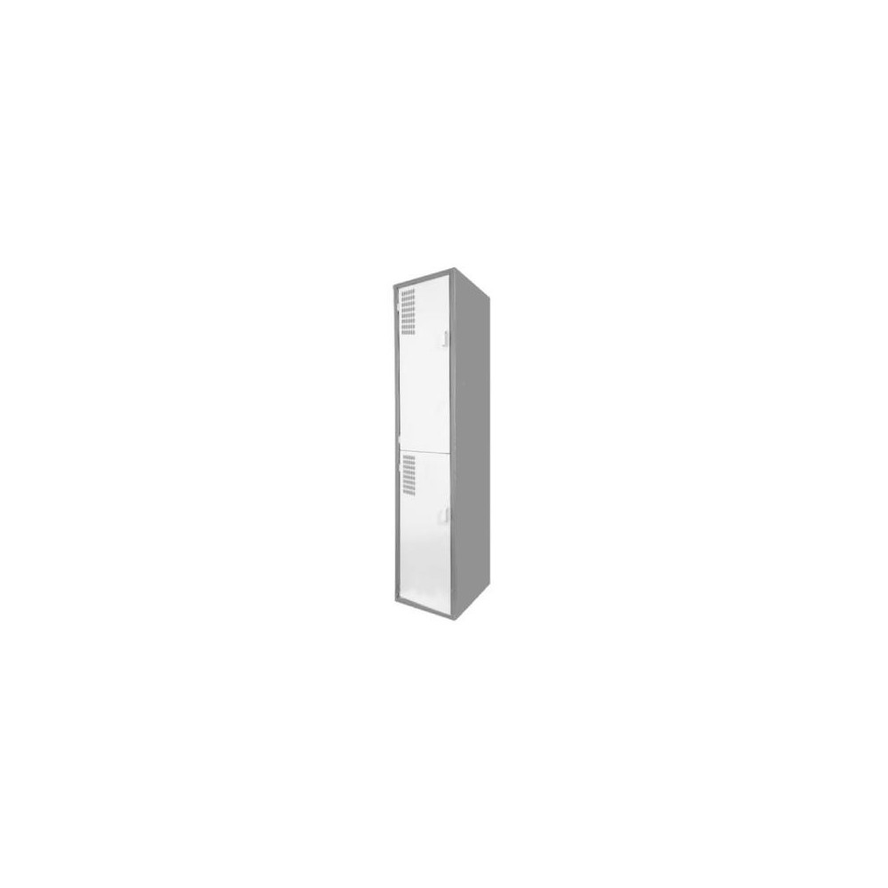 Locker Color Blanco - 2 puertas