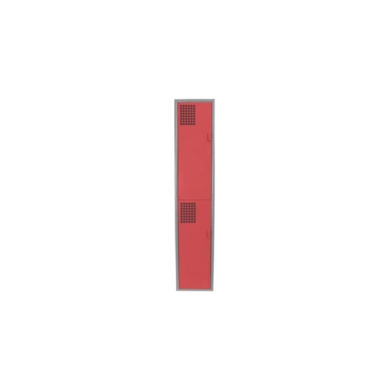 Locker Color Rojo - 2 Puertas