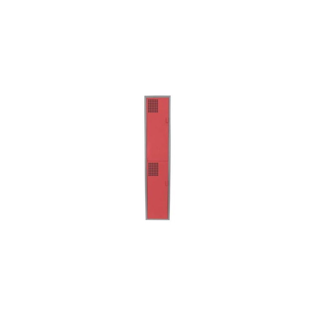 Locker Color Rojo - 2 Puertas