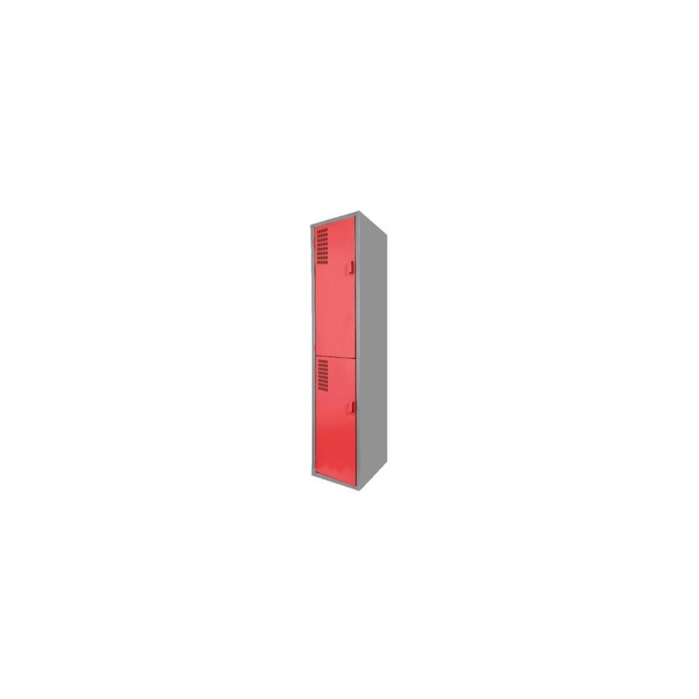 Locker Color Rojo - 2 Puertas