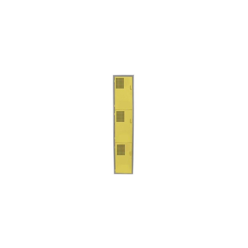 Locker Color Amarillo - 3 puertas