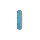 Locker Color Azul - 3 Puertas