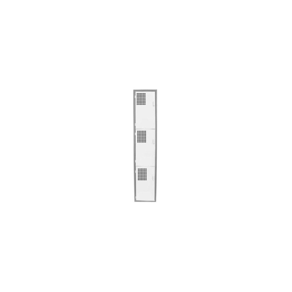 Locker Color Blanco - 3 puertas