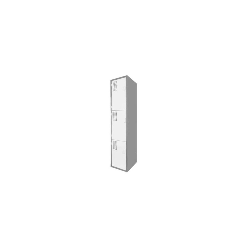 Locker Color Blanco - 3 puertas