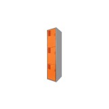 Locker Color Naranja - 3 puertas