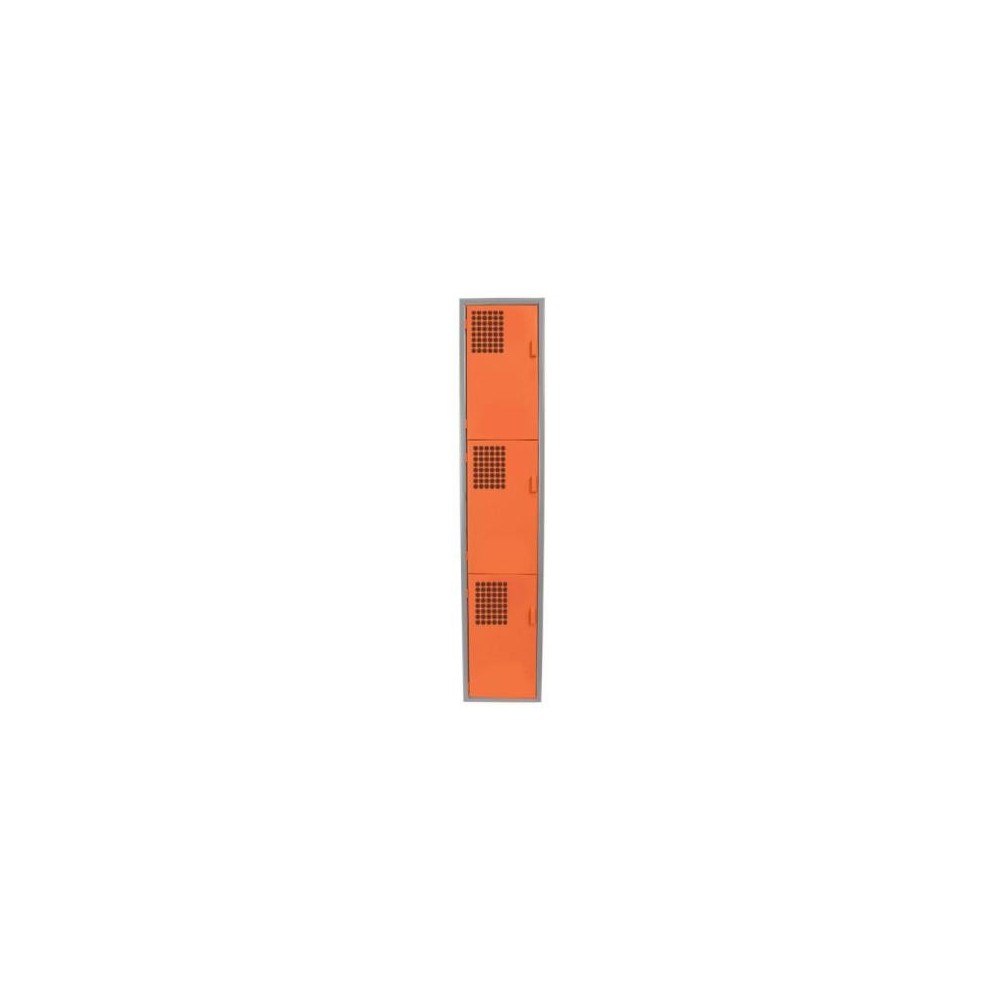 Locker Color Naranja - 3 puertas