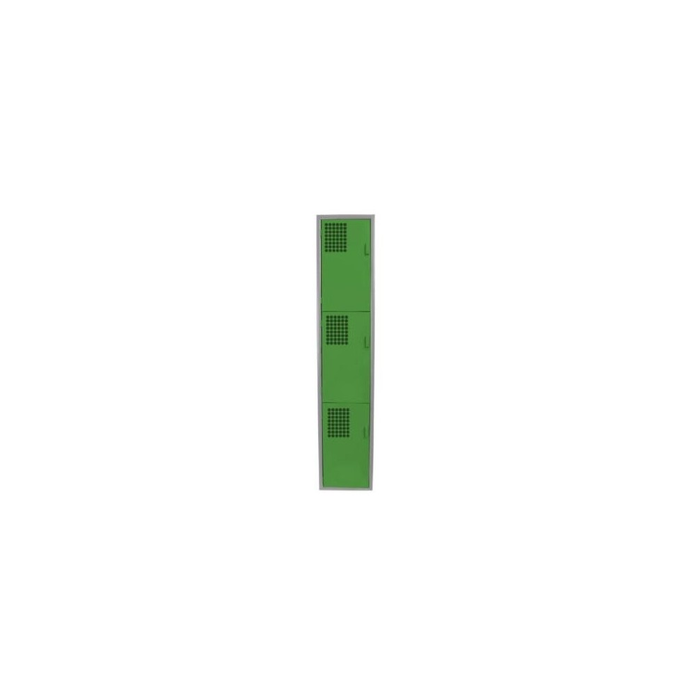 Locker Color Verde - 3 Puertas