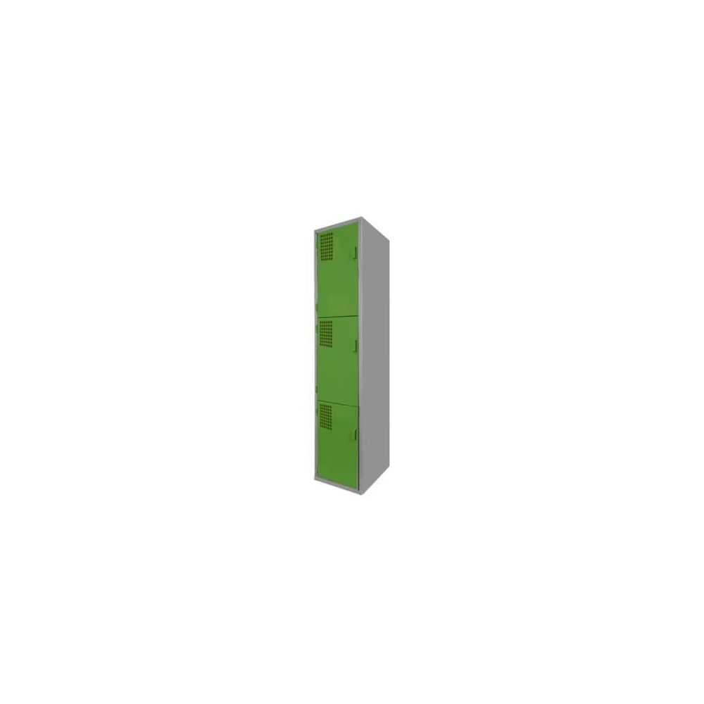 Locker Color Verde - 3 Puertas