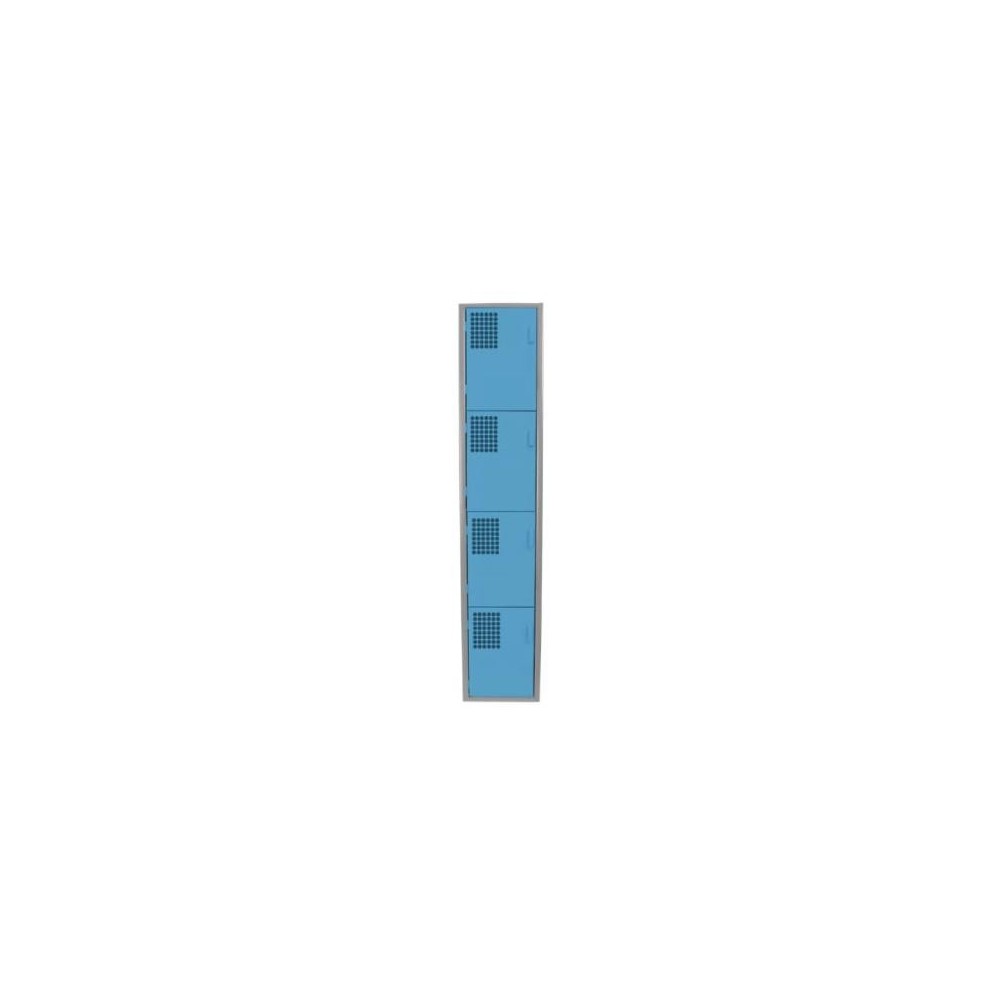 Locker Color Azul - 4 Puertas