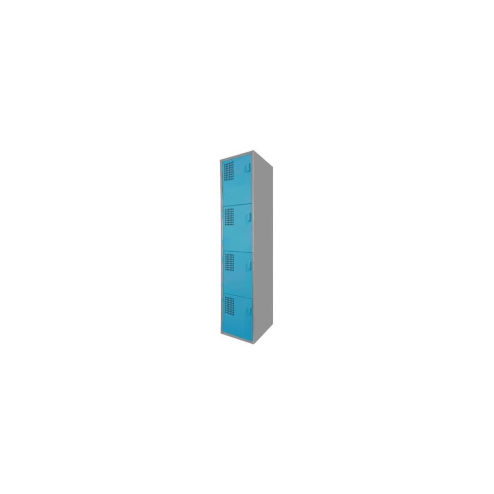 Locker Color Azul - 4 Puertas