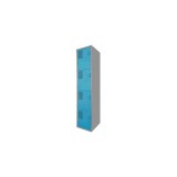 Locker Color Azul - 4 Puertas