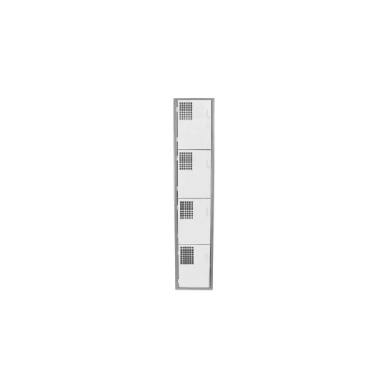Locker Color Blanco - 4 puertas