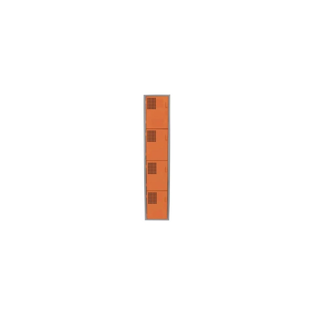 Locker Color Naranja - 4 puertas