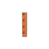 Locker Color Naranja - 4 puertas