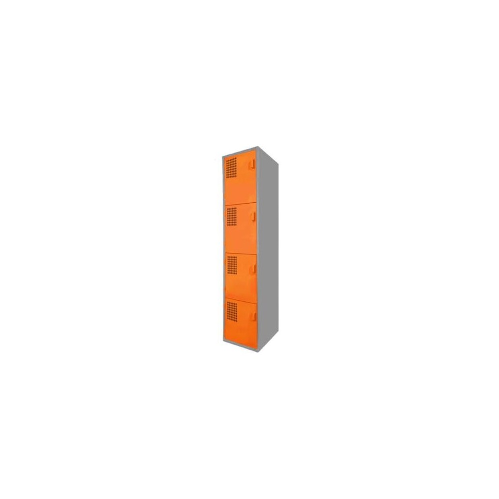 Locker Color Naranja - 4 puertas