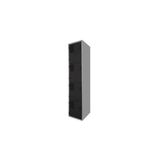 Locker Color Negro - 4 Puertas