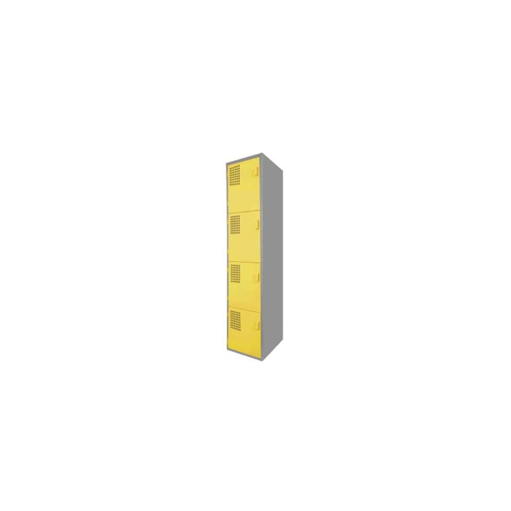 Locker Color Amarillo - 4 puertas